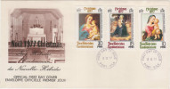 FDC NOUVELLES HEBRIDES 08.12.1977 - NOEL 1977 - FDC