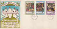 FDC NOUVELLES HEBRIDES 08.11.1976 - NOEL 1976 - FDC