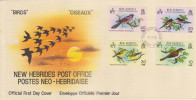 FDC NOUVELLES HEBRIDES 27.02.1980 - Oiseaux - FDC