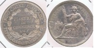 FRANCIA FRANCE INDOCHINA VIETNAM PIASTRA 1908 PLATA SILVER T BONITA - Vietnam