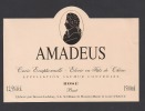 Etiquette De Vin Saumur Rosé - Cuvée Exceptionnelle Amadéus- Theme Musique - Bouvet Ladubay à St Hilaire St Florent (49) - Musique