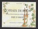 Etiquette De Vin Coteaux Du Layon Faye D´Anjou - Theme Musique, Trompette - Illustrateur J. Guibert - Música