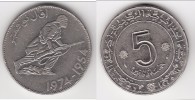 **** ALGERIE - ALGERIA - 5 DINARS 1974-1954 20th ANNIVERSARY OF REVOLUTION **** EN ACHAT IMMEDIAT !!! - Algerien