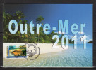 Carte Maximum De 2011 " 2011 : ANNEE DES OUTRE-MER ". N° YT Autoadhésif 639. Parfait état ! CM - Maximumkarten