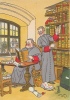 Illustration Harry Eliott - Moines Dans La Bibliothèque - Edition Barré & Dayez - Carte B.D. N° 1171 C Non Circulée - Elliot