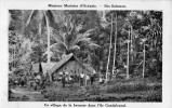 Missions Maristes D'Océanie. Iles Salomon. Un Village De La Brousse Dans L'ile De GUADALCANAL.cpa Année 1930 - Solomoneilanden