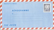 AEROGRAMME  MONACO #PRINCES  RAINIER III ET ALBERT # 3.70 - Interi Postali