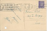 Carte France 1943 Petain Flamme PARIS BON DE SOLIDARITE - 1921-1960: Modern Tijdperk