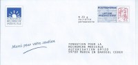 LETTRE FRANCE POSTREPONSE Poste Reponse Entier Marianne FONDATION RECHERCHE MEDICALE - Malattie