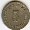 Allemagne Germany 5 Pfennig 1906 F J 12 KM 11 - 5 Pfennig