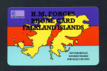 FALKLAND ISLANDS - Remote Phonecard  Miltary Use Used - Islas Malvinas