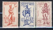 SERIE 3 TIMBRES * AFRIQUE EQUATORIALE FRANCAISE # 87 à 89 - Nuevos