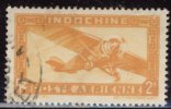 Indochine - Oblitéré - Y&T 1933 N° 12 Poste Aérienne 2pi Jaune-orange - Luftpost