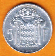 MONACO / 5 Francs RAINIER III - 1960 - Argent - 1960-2001 Nieuwe Frank