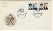 ENVELOPPE LUXEMBOURG CACHET AVENEMENT  DE S A R LE GRAND DUC # 1964 # FAMILLE ROYALE # NUMEROTEE # FDC - Frankeermachines (EMA)