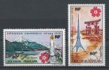 POLYNESIE PA N° 32/33 Neufs ** = MNH Superbes Cote 72 € Exposition Osaka Japon Fuji-Yama Télécommunications Tokyo Temple - Nuovi