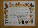 Disney Certificate - US Treasury - War Finance - 1945 - Kino & Theater