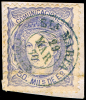 CORUÑA - EDI O 107 - MAT. FECH. TII \"SANTA MARTA\" (AZUL) - Used Stamps