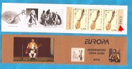 2014  349  EUROPA CRNA GORA MONTENEGRO VOLKSMUSIKINSTRUMENTE BOOKLET TYP A3 - NUMMER - 2014