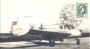 06 NICE SEMAINE DE L´AIR FEVRIER 1947 AVION S.E. 2100 BEAU PLAN - Transport Aérien - Aéroport