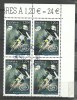 EUROPA-ANDORRA CORREO FRANCES BLOQUE DE 4 SELLOS 2015 MATASELLADOS (C.H.C.10.15) - Used Stamps