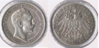 ALEMANIA  DEUTSCHES REICH 2 MARK A 1902 PLATA SILVER S - 2, 3 & 5 Mark Plata