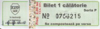 Transportation Ticket Tram Tramway Ticket 1 Travel - Europe