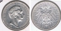 ALEMANIA  DEUTSCHES REICH 3 MARK A 1912 PLATA SILVER S2 - 2, 3 & 5 Mark Silber