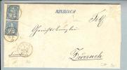 Heimat AG Windisch 1867-03-06 Lang-O Blau Nach Zurzach - Storia Postale