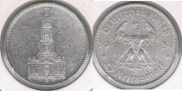 ALEMANIA  DEUTSCHES REICH 5 MARK A 1934 PLATA SILVER S - 5 Reichsmark