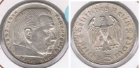 ALEMANIA  DEUTSCHES REICH 5 MARK A 1935 PLATA SILVER S - 5 Reichsmark