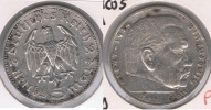 ALEMANIA  DEUTSCHES REICH 5 MARK E 1935 PLATA SILVER S - 5 Reichsmark