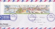 Australia 1987 Airmail, First Fleet Rio De Janeiro Strip, Sent To Italy - Gebraucht