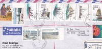 Australia 1987 Registered Airmail, AAT Stamps And Others, Sent To Switzerland - Usati