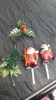 4 DECORATIONS POUR BUCHES POUR NOEL - Kerstversiering