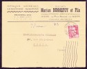 France Type Marianne De Gandon Sur Lettre - 1945-54 Marianne Of Gandon