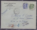 France Type Marianne De Gandon Sur Lettre - 1945-54 Marianne (Gandon)