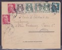 France Type Marianne De Gandon Sur Lettre - 1945-54 Marianne Of Gandon