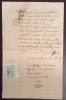 PARROCCHIA DI S.VALERIO IN OCCIMIANO - DOCUMENTO CON MARCA DA BOLLO  - 1869 - Fiscales