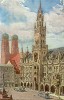 M25 / ALLEMAGNE CPA MUNCHEN ILLUSTRATION Richard WAGNER / Neucs Rathaus NON VOYAGEE VOIR DOS - Wagner, Richard