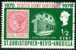 ST. CHRISTOPHER-NEVIS-ANGUILLA, CENTENARIO FRANCOBOLLO, 1970, FRANCOBOLLO USATO, Scott 230, YT 243 - St.Christopher, Nevis En Anguilla (...-1980)