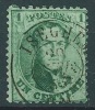 N°13, 1c Vert Dc ISEGHEM/1865 - 1863-1864 Médaillons (13/16)