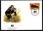 SIERRA LEONE  FDC  WWF  Panda  Singe Chimpanzes - Chimpanzees