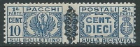 1945 LUOGOTENENZA PACCHI POSTALI 10 CENT MNH ** - W277 - Paketmarken