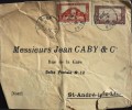 LETTRE ALGERIE 1939 - Par Avion - Pour Mrs Jean CABY & Cie - Oran RP Le 12.08.1939 -  En L'état - - Briefe U. Dokumente