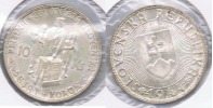 ESLOVAQUIA 10 CORONA 1944 PLATA SILVER S - Slovakia