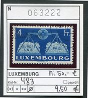 Luxemburg 1951 - Luxembourg 1951 - Michel 483 - Oo Used Gebruikt Oblit. - Oblitérés