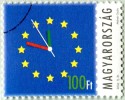N° Yvert & Tellier 3933 Hongrie (2004) - Oblitéré (Gomme D'Origine) - Union Européenne - Horloge Symbolique - Gebruikt