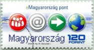 N° Yvert & Tellier 3957 - Hongrie (2004) - Oblitéré (Gomme D'Origine) - ''e-Hongrie Point'' - Used Stamps