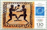 N° Yvert & Tellier 3960 - Hongrie (2004) - Oblitéré (Gomme D'Origine) - JO D'Été à Athènes (Grèce) - Jeux Ballon - Used Stamps